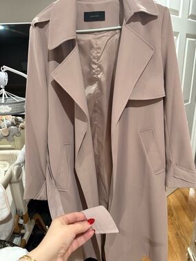 Dusty Blush Trench Coat